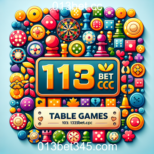 Descubra a Diversão dos Jogos de Mesa no 013bet.cc